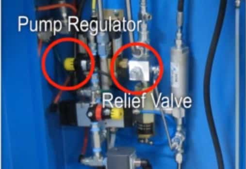 Air-Operated Filter Press: Setting Hydraulic Relief Pressure pump-regulator-and-relief-valve_filter-press