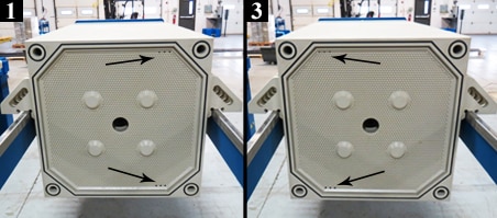 1 plate and 3 plate in press-no filter cloth