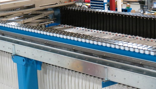 overhead filter press - filter plate handles - 2