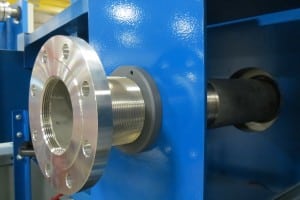 M.W. Watermark Filter Press Materials of Construction: Flanged Stainless Steel Centerfeed Pipe