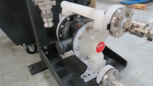 M.W. Watermark - Filter Press Materials of Construction: Viton and Polypropylene AOD Pump Skid