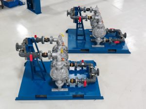 M.W. Watermark AOD Feed Pump Skids (Cast Iron); diaphragm pump for filter press