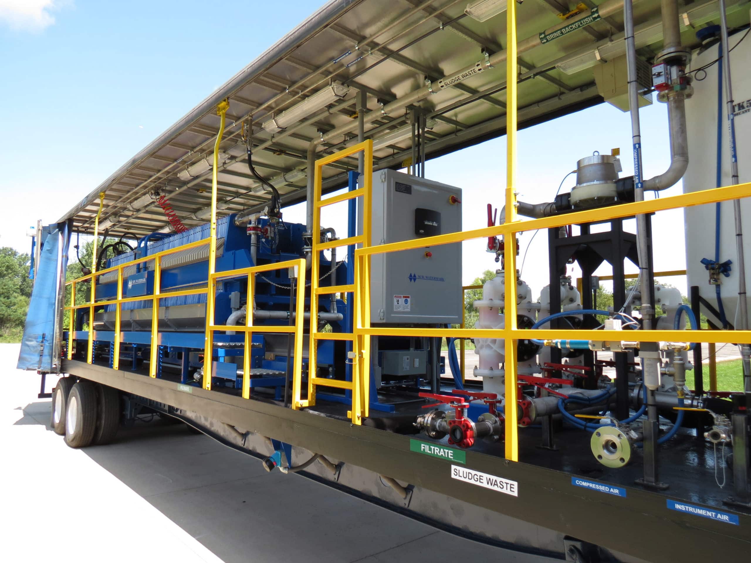 M.W. Watermark 1200mm Trailer-Mounted Filter Press - Built for Produced Water Recovery