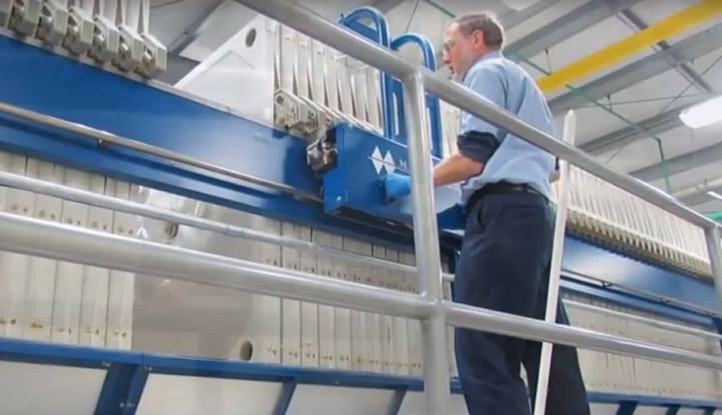 M.W. Watermark Lime Dewatering Filter Press