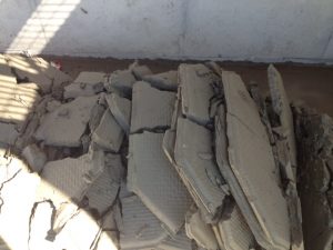 Concrete Filter Cake from a M.W. Watermark Filter Press