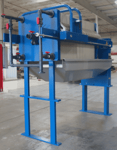 M.W. Watermark-800mm-Filter-Press-Leg-and-Extensions-and-Chute_Stainless-Steel