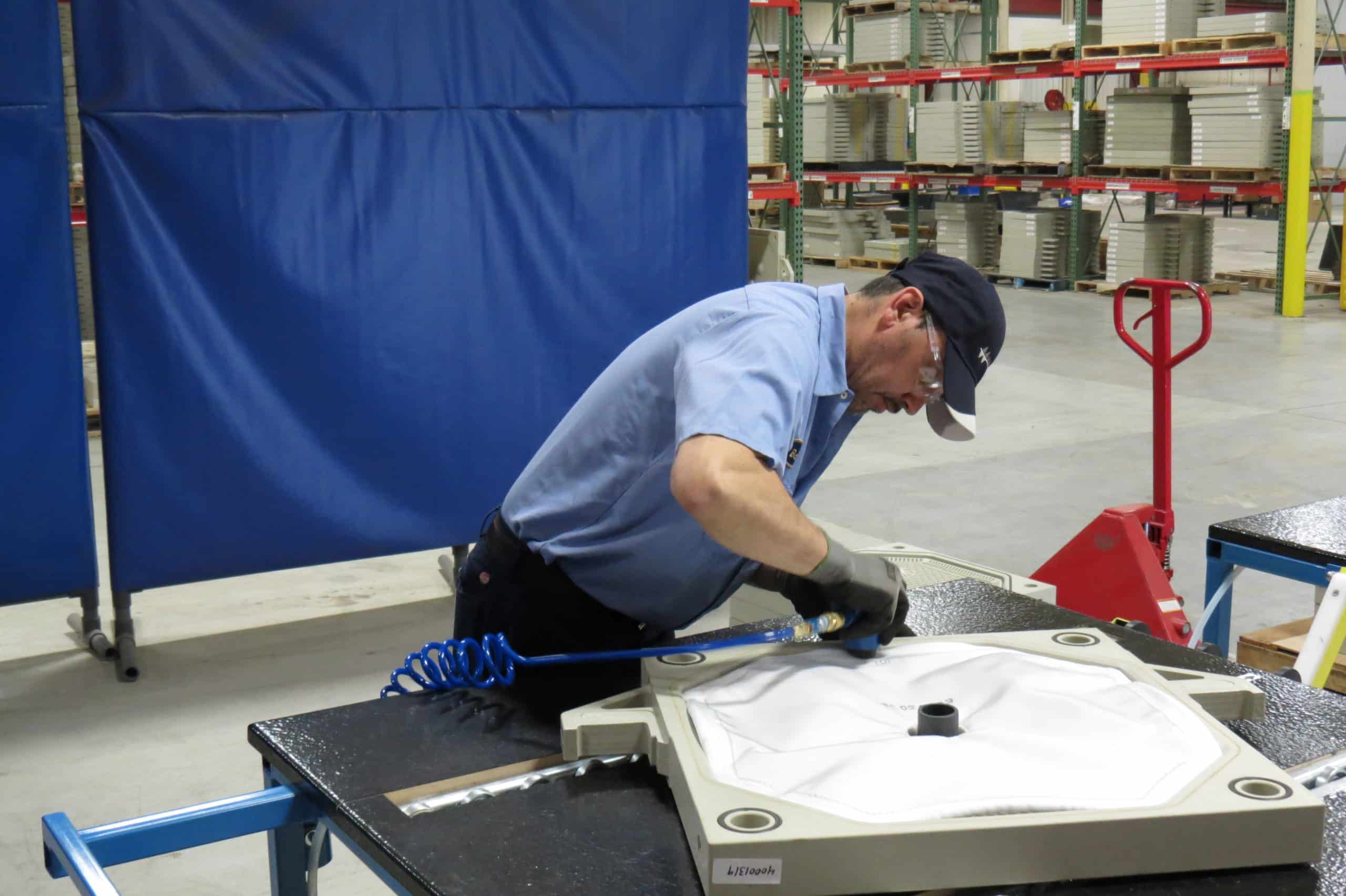 M.W. Watermark Filter Cloths Installation Manufacturing Process Overview