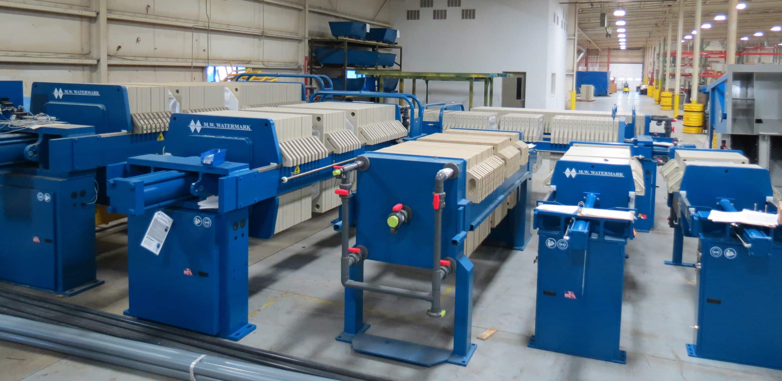 M.W. Watermark - A filter press serves as a depth filter