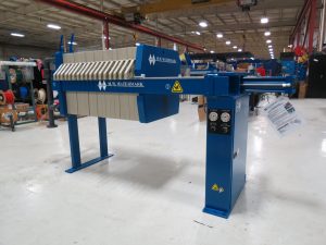 M.W. Watermark 630mm Filter Press with Air-Operated Hydraulics
