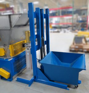 Handy Optional Cake Hopper Dumping Mechanism