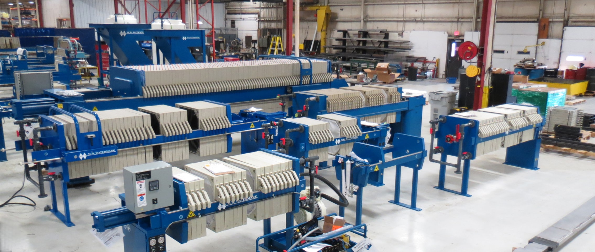 M.W. Watermark - Recycling Laundry Wastewater - filter presses, slant plate clarifiers and DAFs