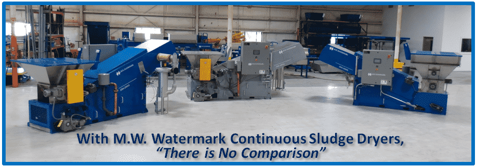 M.W. Watermark Continuous Sludge Dryers