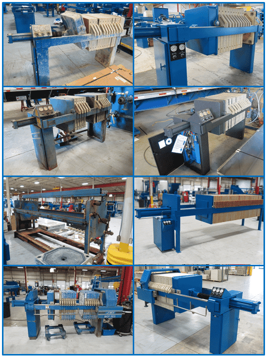 M.W. Watermark Before and After Filter Press Rebuilding Photo Collage