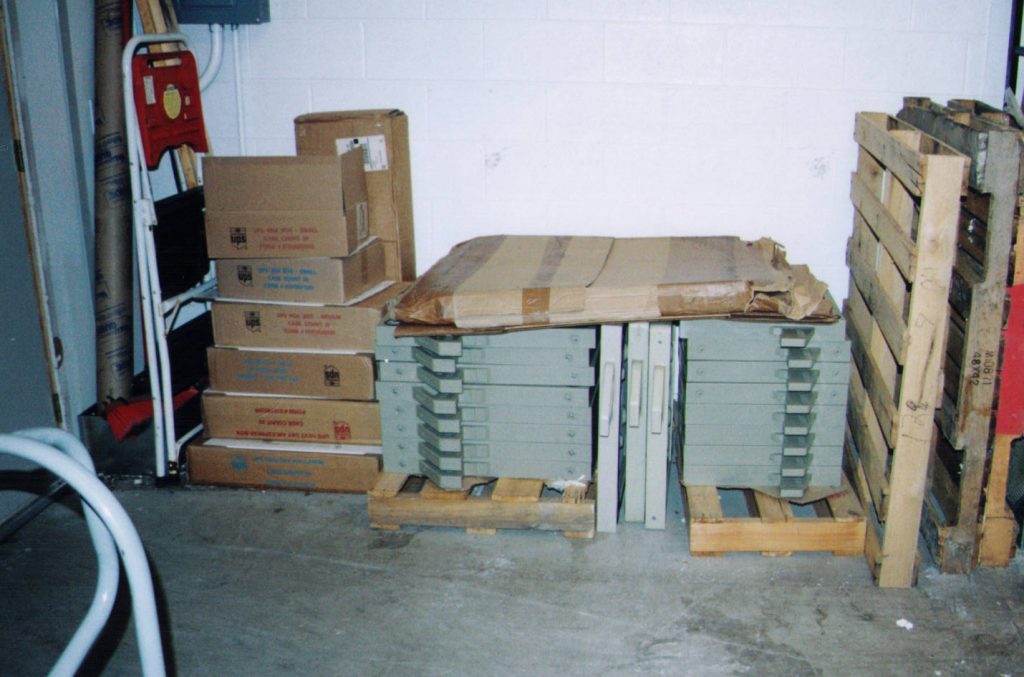 Our stock filter plate quantities were quite a bit smaller in the early days.