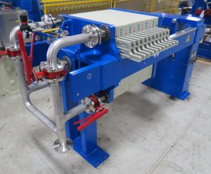 M.W. Watermark High-Pressure 630mm Filter Press with a Stainless Steel Manifold - Custom-Built for a Confectionery Operation