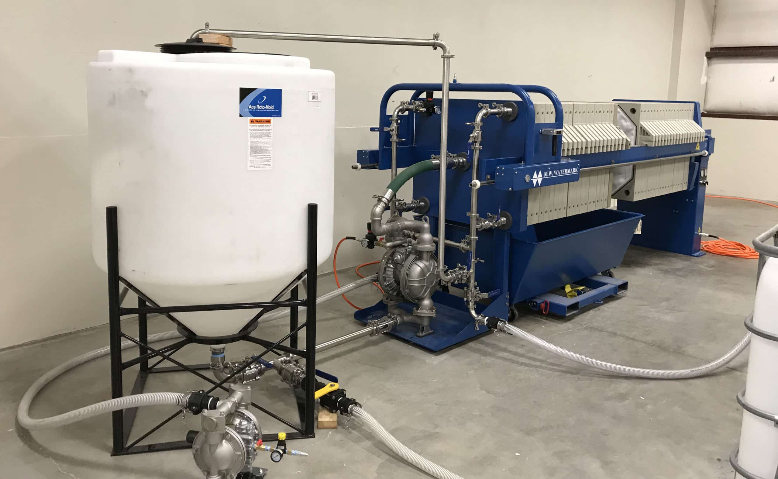 M.W. Watermark CBD Hemp Oil Filter Press; CO2 Extraction; Solvent Extraction; Ethanol Extraction