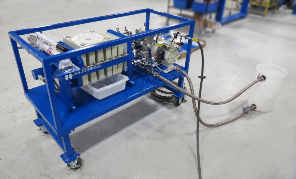 M.W. Watermark 320mm hemp oil filter press with precoat system. CO2 Extraction; Solvent Extraction; Ethanol Extraction