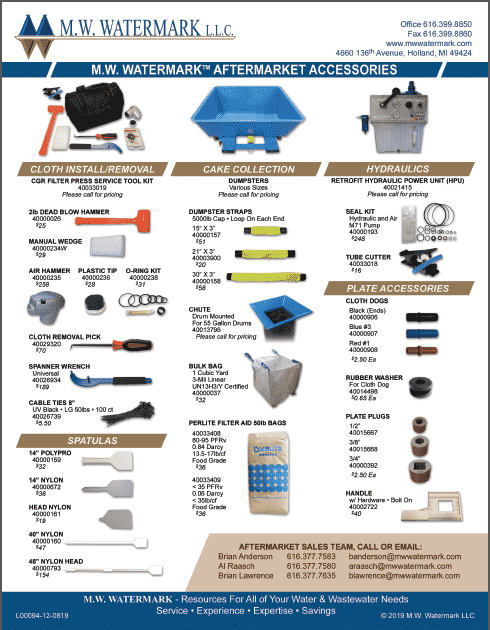 M.W. Watermark Aftermarket Accessories Sheet