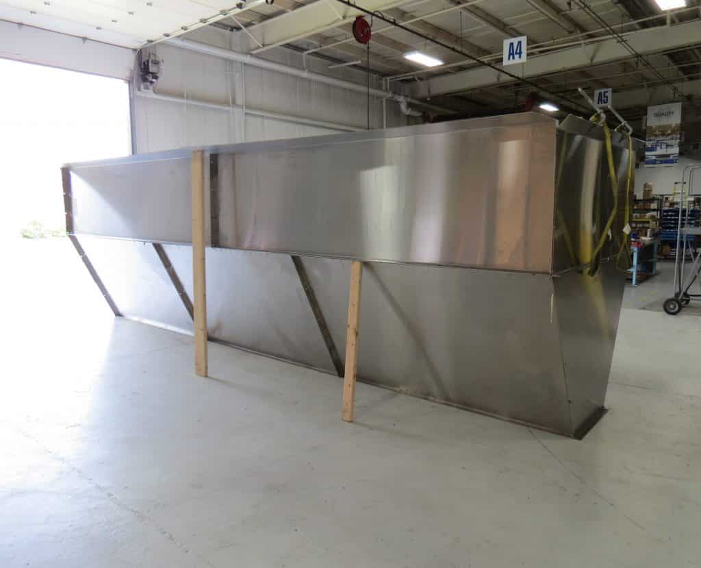 Filter Cake Discharge Chute for a Large Format Filter Press