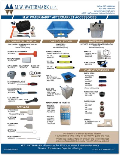 M.W. Watermark Aftermarket Accessories Sheet